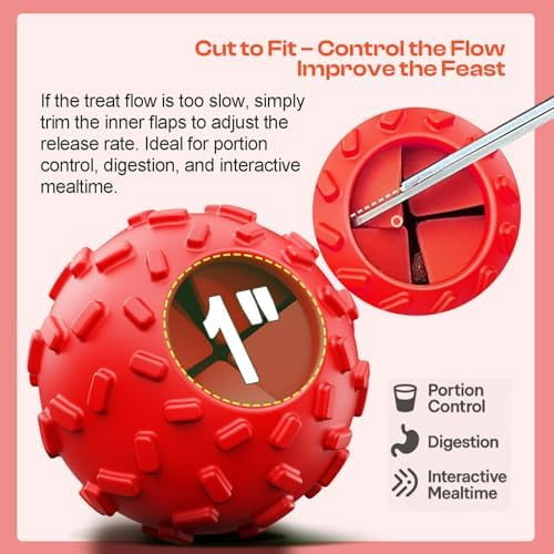 Dog Puzzle Toy 2 Pack – Cognitive Dog Treat Toy,Interactive Dog Toys for Treat Dispensing, Slow Feeder for Mental Stimulation & Anxiety Relief, Puppy Training Toy, Natural Rubber