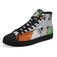 thumbnail image 6 of Irish Celtic Knot Cross High Top Canvas Shoes Sneakers Black Size 12, 6 of 7