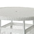 thumbnail image 3 of Pemberly Row Table à Manger Ronde Traditionnelle en Osier/rotin, Blanc, 3 of 5