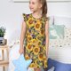 thumbnail image 4 of Balery Sunflowers Vintage Camisón de princesa para niñas, pijama de algodón con mangas abullonadas, suave y bonito.-Large, 4 of 6