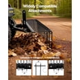 thumbnail image 4 of 60" Tow Behind Landscape Rake, 3-Point Hitch Lawn Dethatcher Rake, 4 of 11