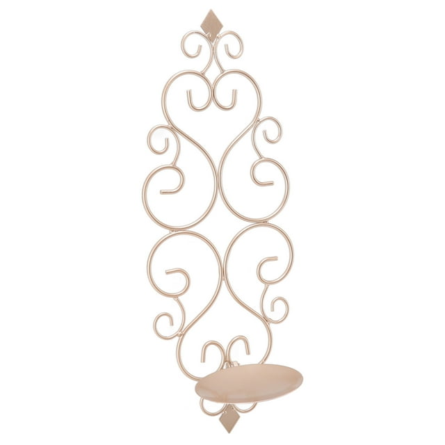 Candle Holder, Foldable Iron Candlestick For Wedding Champagne Gold
