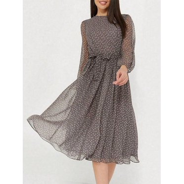 Fall Dresses For Women 2024, Vintage Halloween Black Cat Womens Fall Dresses Long Sleeve Casual Tie Waist Clothes Womens Fall Fashion 2024 Midi Dresses Ou