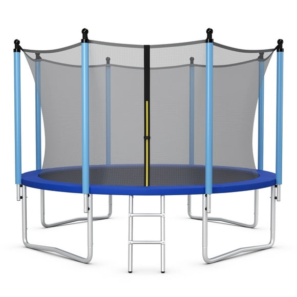 Topbuy 14FT Trampoline for Kids Recreational Trampolines with Internal Safety Enclosure Net