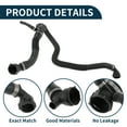 thumbnail image 4 of Manguera del radiador Unique Bargains Manguera de calefacción del radiador Manguera de salida del radiador No.17127589755 para BMW X6 4.4L 2010-2014 Goma tubo de bajada Negro 1 Pc, 4 of 6