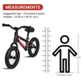 thumbnail image 2 of Historyli Balance Bike-12 Inch No-Pedal Toddler Training Bike for 2-5 Year Olds-Lightweight with Adjustable Seat & Handlebar,Gift for Boys & Girls-Black, 2 of 8