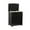 Black, variant on Oceanstar Rectangular Veneer Laundry Wood Hamper with Interior Bag, Black, 20.25 in. L x 13 in. W x 24.25 in. H, RHV0103MH