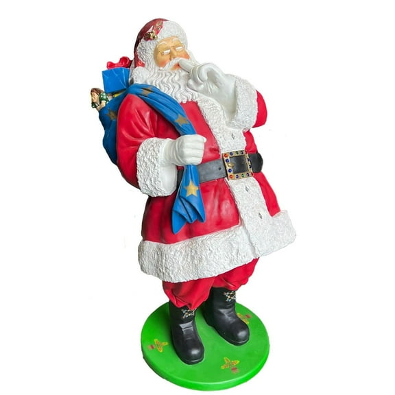 Santa Claus With Sack Life Size Christmas Statue