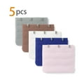 thumbnail image 2 of INSPIRE CHIC Women's 3 Hook 3 Row Bra Extenders Stretchy Bra Strap Buckle Hooks Bra Band Claret, Gray, White, Royal Blue, Light Pink 5, 2 of 5