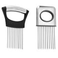 thumbnail image 2 of Stainless Onion Onion Fork Vegetables Fruit Slicer Tomato Cutter Cutting Safe Aid Holder Kitchen Accessories Tools  Style two, 2 of 9