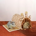 thumbnail image 4 of Tubo de para hámster, casa de cama de Animal doméstico pequeño, planeador de azúcar, tubos de para hámster, nido de repuesto, escondite de jirafas Colco Túneles de conejillo de indias, 4 of 8