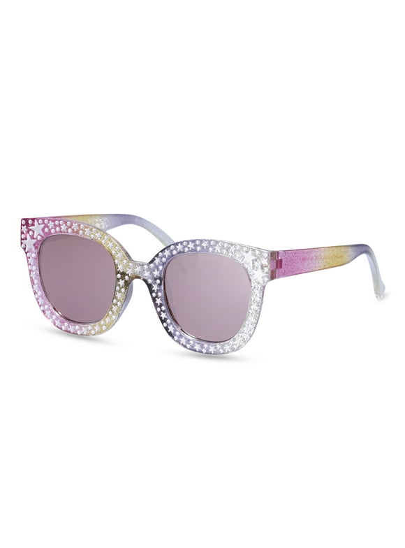 Justice Girls Star Print Ombre Rainbow Sunglasses
