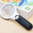 thumbnail image 5 of Handheld Magnifying Glass, Ergonomic Handle Illuminated Magnifying Glass for Detailed Viewing, Portable Lightweight 10X 20X Reading Lens, 5 of 5