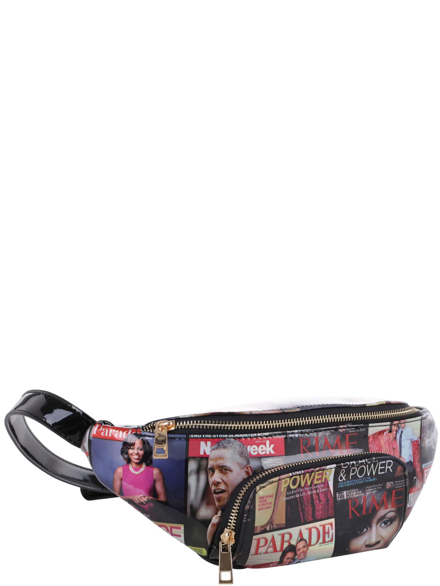 photo Michelle Obama Backpack Purse deluxity deluxity magazine cover michelle obama fanny pack waist belt bag black walmart com