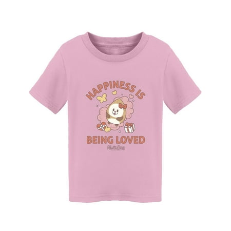 

Almondog Happiness Is Being Loved T-Shirt Toddler -Electural Designs 2 Toddler