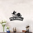 thumbnail image 2 of Pickleball Signage Pickleball Player Silhouette Vinyl Wall Sticker Art Decal Sports Living Room Garage Design Pickleball Sports House Home Decor Wall Sticker Vinyl Decoration Size (22x30 inch), 2 of 3