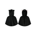 thumbnail image 2 of BemeyourBBs Little Toddler Halloween Black Cat Costume Hooded Kids Cat Cape, 2 of 9
