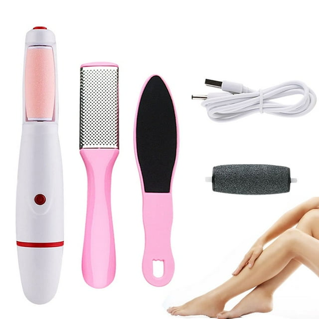 Electric Foot Callus Remover Rechargeable Portable Electronic Foot File Pedicure Kits Foot Scrubber File