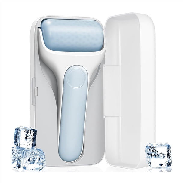 Rodillo de Hielo , Rodillo para Hinchazón, Ojeras y Drenaje Linfático, Masajeador para el Cuidado Personal Femenino.