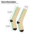 thumbnail image 2 of Lsque St. Patrick's day argyle Printed Crew Socks Men's Women's LightWeight Thin Casual Calf Socks ,Knee High Socks,Cotton Socks, 2 of 6