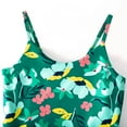 thumbnail image 6 of Edvintorg Flower Print Swimsuits for Kids Girls Fashion Cute Sleeveless Ruffles One-Piece Bikini Swimsuit Children Beach Wear 4-12Years, 6 of 7