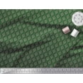 thumbnail image 3 of Soimoi Green Rayon Crepe Fabric Spiral & Stripe Print Fabric by Yard 46 Inch Wide, 3 of 3