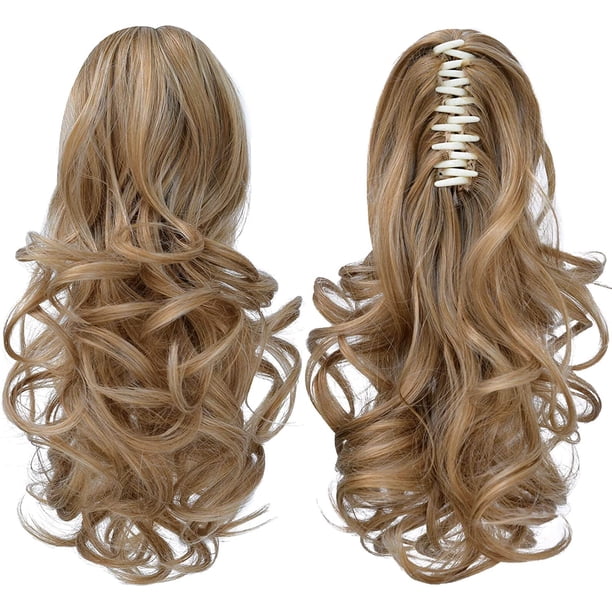 Extension De Cheveux Synthétique Queue De Cheval Blanche - Longueur Longue Avec Clip