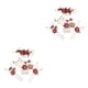 thumbnail image 3 of Sonducket 4 piezas de peinetas de flores para boda, conjunto de tocados de decoración, tocado elegante elegante para niñas, hermoso tocado de Rojo oscuro 2piezas, 3 of 6