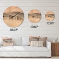 thumbnail image 4 of Designart 'Loch Lomond Jetty and Mountains Landscape' Modern Wood Wall Clock, 4 of 5