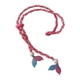 thumbnail image 3 of jinwen Diving Rope Snorkeling Long Hair Wrapper Hair Band Handmade Scuba Wrapper Rose Red, 3 of 9