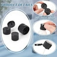 thumbnail image 4 of 60Pcs 3Size Black Flip Top Caps Dispensing Ribbed Snap Closures Replacement Caps for Squeeze Bottles Cosmetic Sample Bottles Neck Diameter 0.7/0.8/1inch) Thread Type 410 diy, 4 of 7