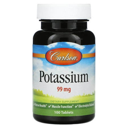 Carlson Potassium, 99 mg, 100 Tablets
