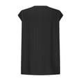 thumbnail image 5 of Beach Vacation Clothes for Women, Yigetop Womens T Shirts Short Sleeve Pleated Casual Cap Sleeve Summer Tops Blouses Women's Tops, Tees & Blouses Black 2XL, 5 of 9