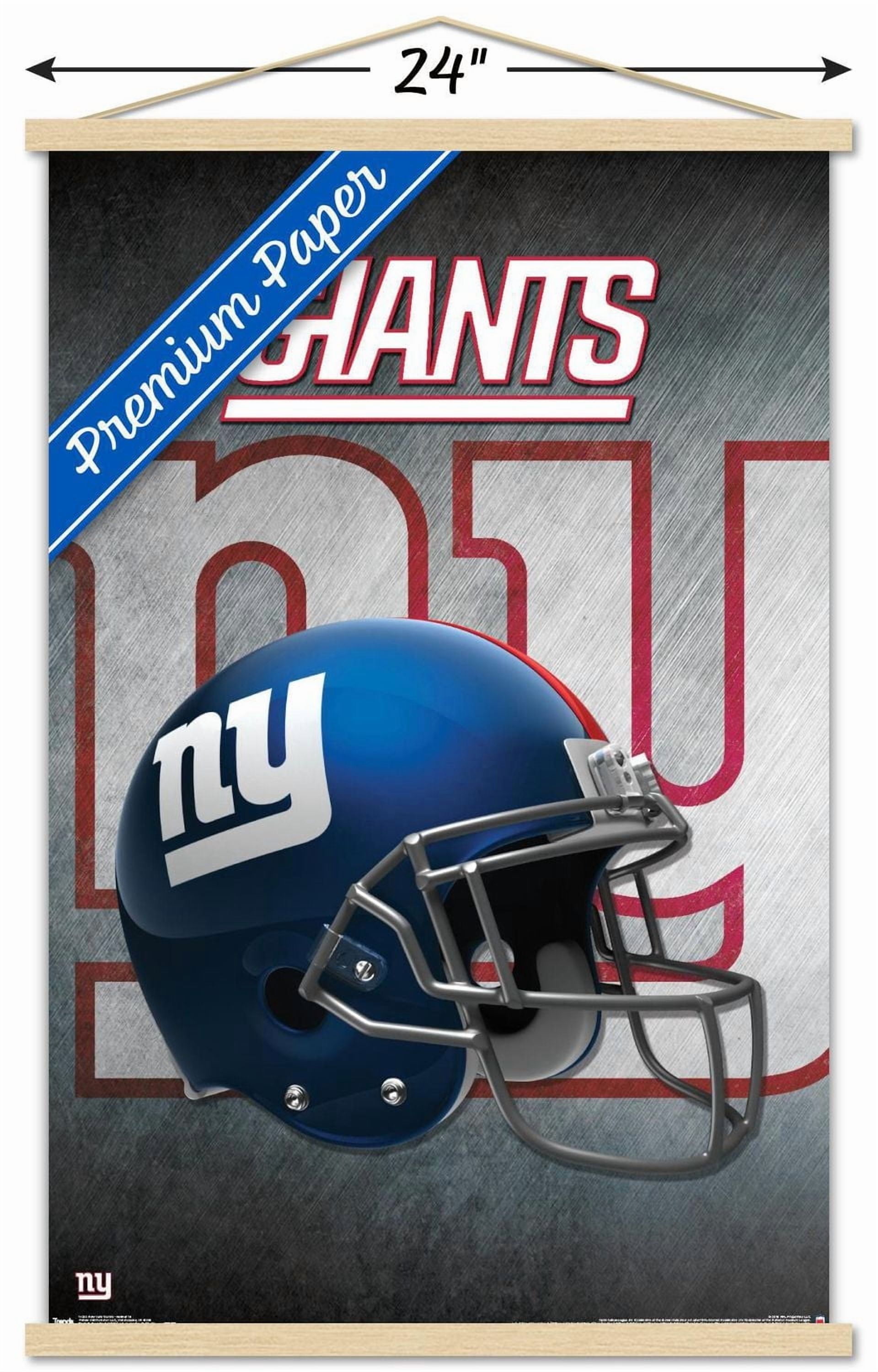NFL New York Giants - Helmet 16 Wall Poster, 14.725" x 22.375" Framed