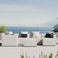 thumbnail image 3 of Modway Saybrook Outdoor Patio Upholstered 7-Piece Sectional Sofa in White, 3 of 13
