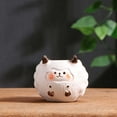 thumbnail image 4 of PATLOLLAV Cartoon Sheep Succulent Flower Pot,Ceramic Sheep Shape Flower Pot,Cute Plant Decoration Flower Pot for Desk,Fun Plant Container,Home Desk Mini Animal Flower Pot Decoration, 4 of 5
