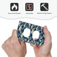thumbnail image 4 of Fotbe Japanese Water Wave Print Duplex Receptacle Wall Plate, 1-Gang 5.0" x3.0" Wall Outlet Covers, Dual Outlet Faceplates Covers, Color-matched Screws Included-Style S, 4 of 6