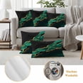 thumbnail image 6 of Green Marble Outdoor Waterproof Pillow Covers, Gold Abstract Vintage Modern Ombre Art Decorative Square Throw Pillowcase Sofa Cushion Sham for Patio/Couch/Chair, 24"x24" 2 Pack, 6 of 8