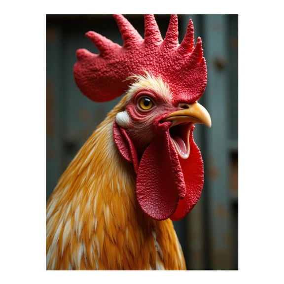 Diamond Art Kit for Adults, Rooster Close Up Vibrant Plumage Diamond Painting for Adults Beginners, 5D DIY Diamond Art Painting Kits, Colorful Diamond Painting Craft for Home Decor 12x16 Frameless