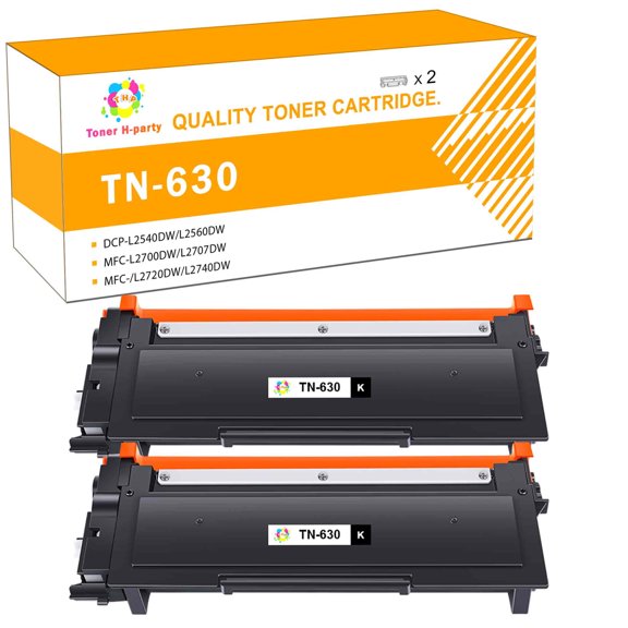 Colorich TN-630 Toner Cartridge Compatible for Brother TN-630 TN 630 for Brother DCP-L2500D L2520DW L2540DN, HL-L2300D L2305W L2320D, MFC-L2700DW L2700DWR L2700DN Printer(Black,2-Pack)