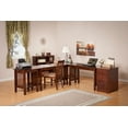 thumbnail image 2 of AFI Mission Solid Wood Shaker Printer Stand in Walnut, 2 of 4