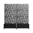 thumbnail image 6 of MAYEERTY Planter Box with Trellis Iron Black Rectangle 72x35x16in 3-Piece Set, 6 of 6