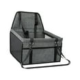 thumbnail image 2 of Asiento de coche para perros, asiento de seguridad para perros, asiento de coche ligero y portátil para perros y gatos Gris oscuro, 2 of 8