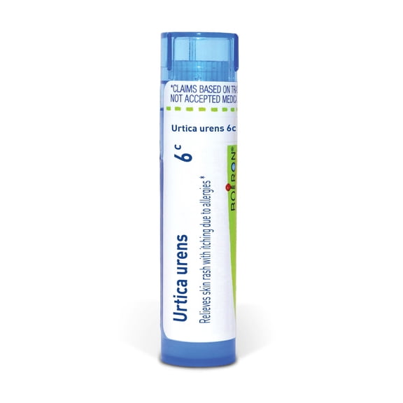Boiron Urtica Urens 6C, Homeopathic Medicine for Skin Rash With Itching Due To Allergies, 80 Pellets