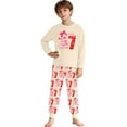 thumbnail image 5 of 67 Six Seven Letter Outfits Set For Kids Outfits Set Casual Girls 67 Doodle Print Long Sleeve Homewear Soft Two Piece Sleepwear Pink 5-6 Years, 5 of 9