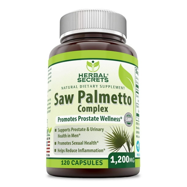 Herbal Secrets Saw Palmetto Complex Dietary Supplement 1200