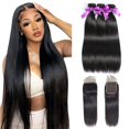 thumbnail image 1 of Mechones de pelo con cierre WOWQUEEN Straight 26 28 30+20, 1 of 9