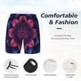 thumbnail image 3 of Fotbe Bohemian Vintage Pattern Traje de Baño para Hombre – Shorts de Natación de Secado Rápido con Forro y Bolsillos-Small, 3 of 6