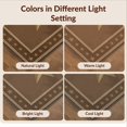 thumbnail image 7 of Design&I 8'x10' Washable Area Rug Extra Large Skid-Resistant Low Profile Vintage Bordered Border Distressed Lone Southwestern Farmhouse Flowing Dynamic for Living Room, Family, 7 of 7