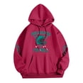 thumbnail image 3 of TINZ Chandail à Capuchon de Football pour Femmes Chandail de Jour de Match Chandail de Maman de Football Chandail Décontracté à Col Rond Chandail à Enfiler Robe à Capuche Zippée pour Femmes Chandail à Enfiler Grande Taille Chandails à Capuche pour Femmes, 3 of 3